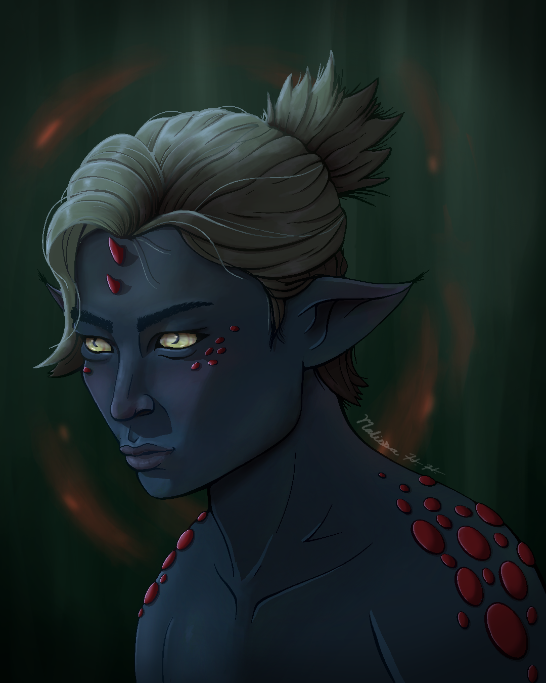 Portrait practice 2/10. Procreate. 