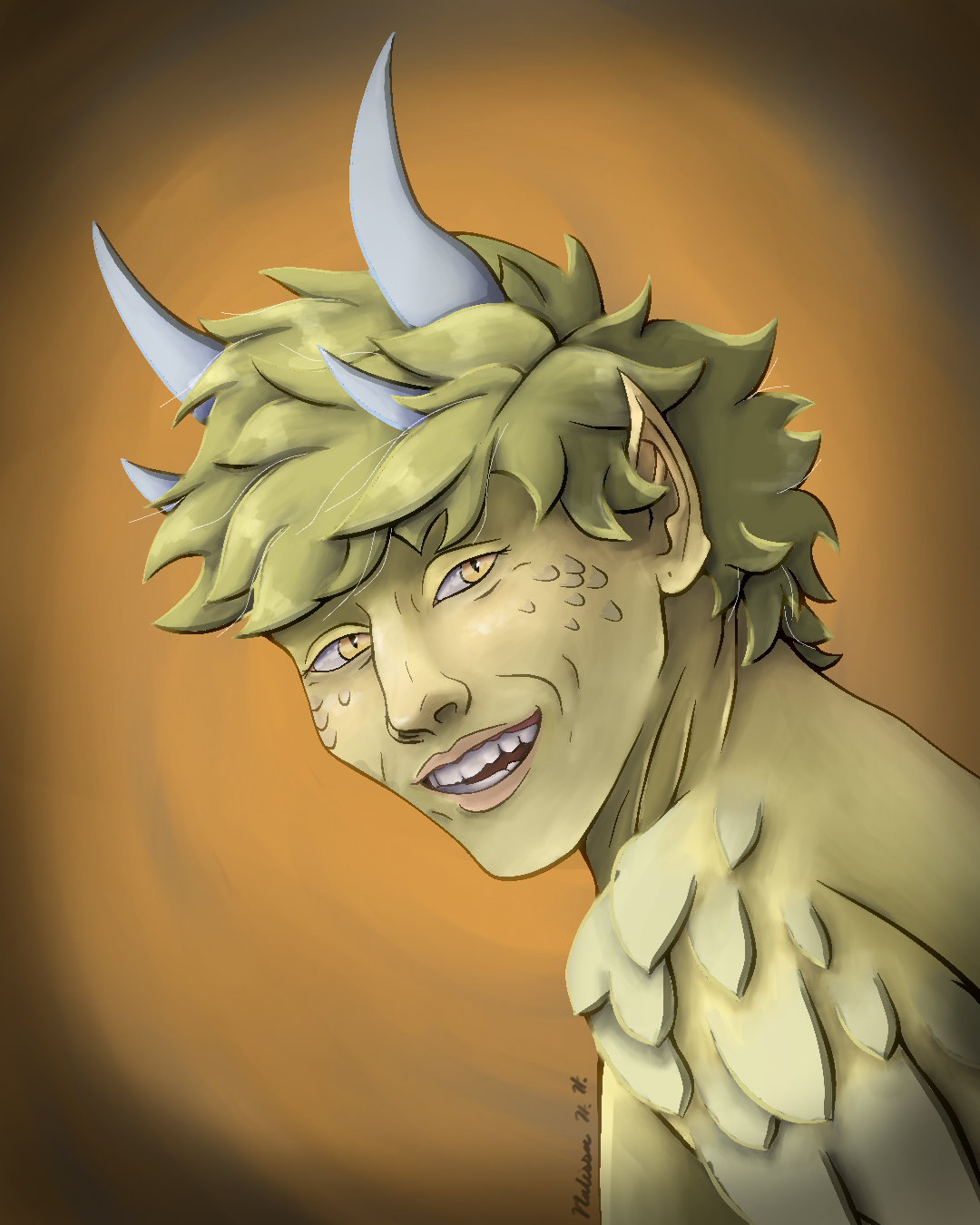 Portrait practice 4/10. Procreate. 