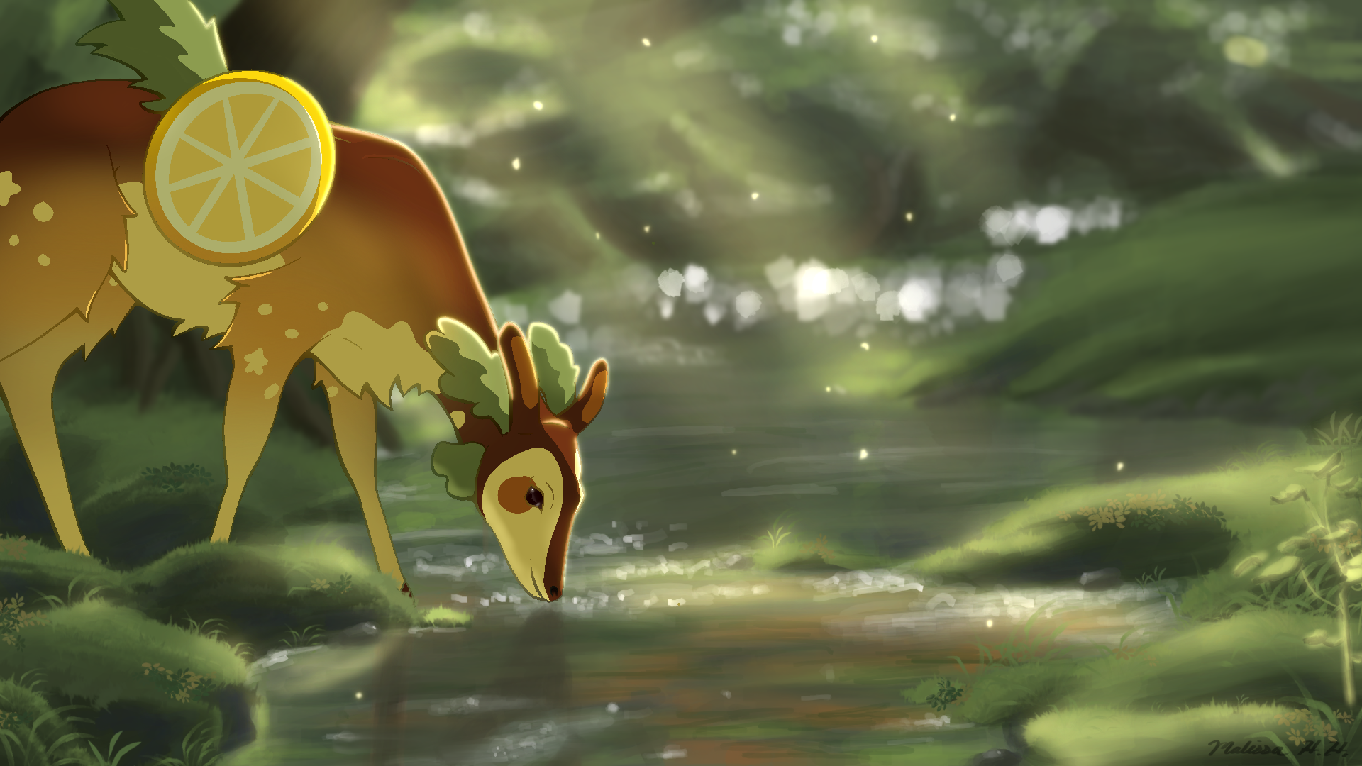 Summer Creek. Commission, Procreate