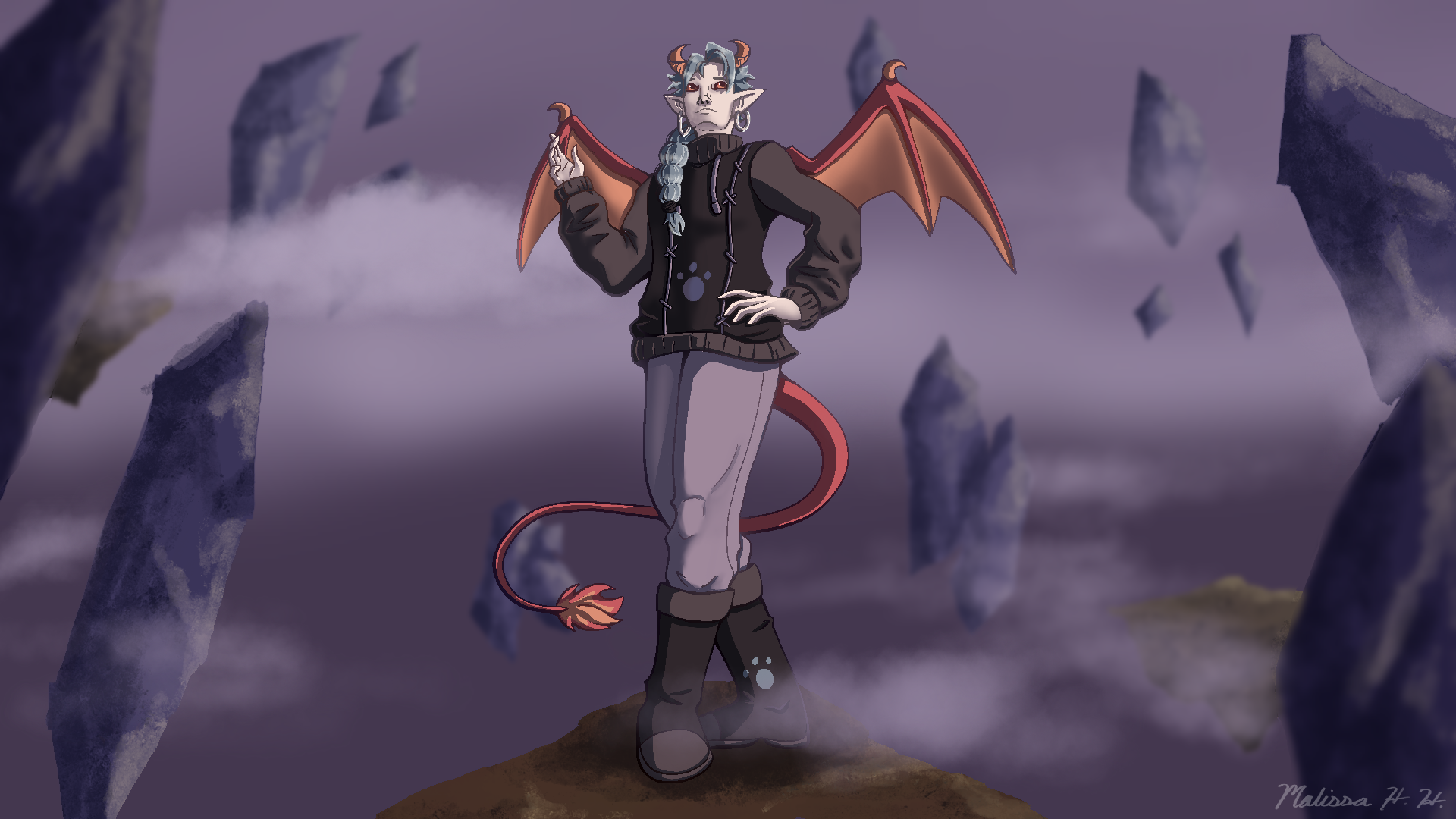 Vantage Point. Commission, Procreate