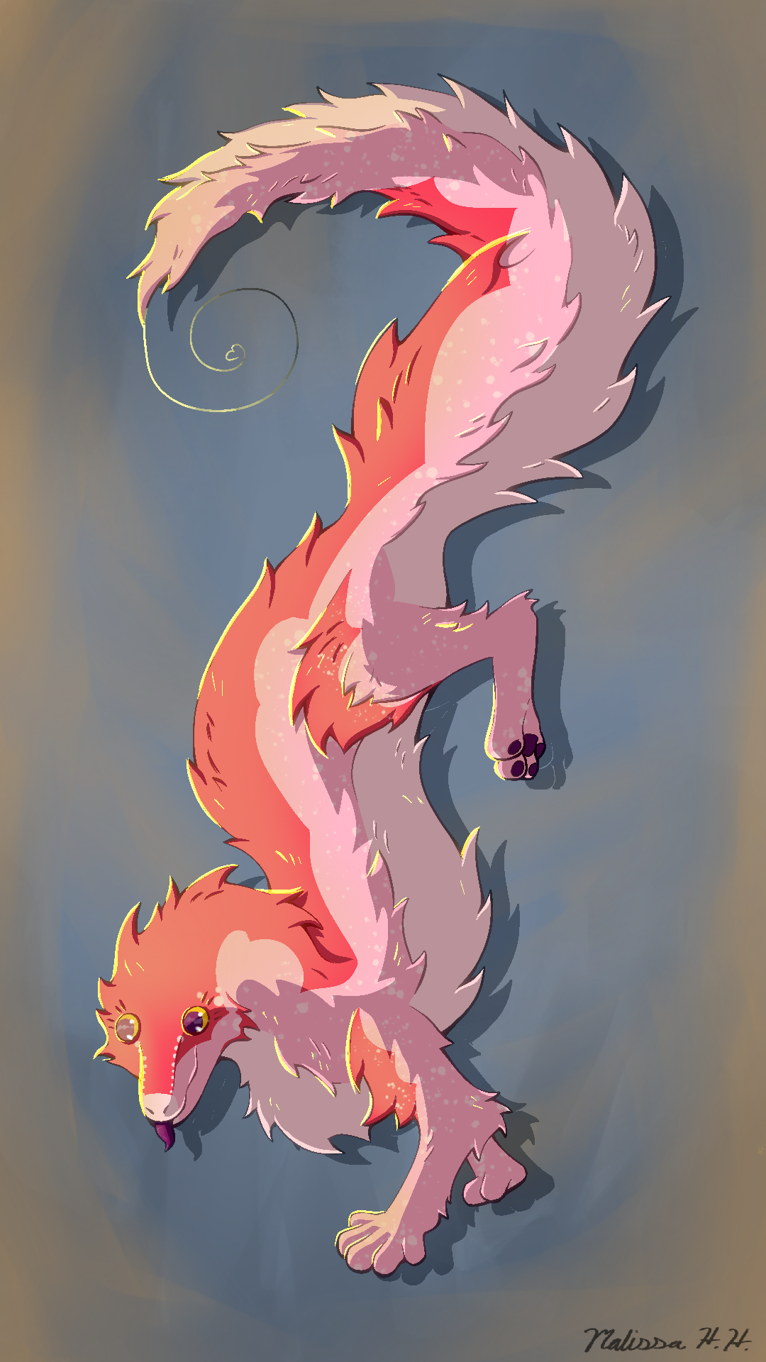 Silly Worm. Commission, Procreate.